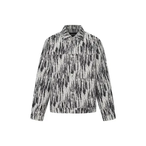 URBAN REVIVO Denim jacket Beach Men's Jet Black