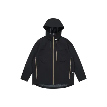 SET FUNS Spring And Fall Season Outdoor Style Jacket Brand Logo Men's Charcoal Black