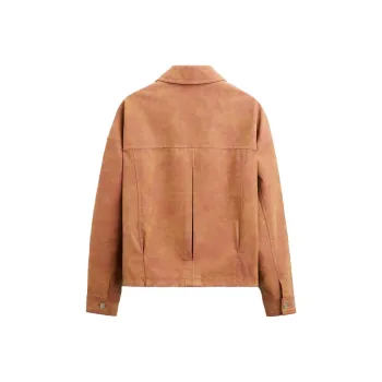 ZARA Jackets Men Washed Pink