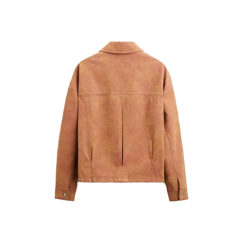 ZARA Jackets Men Washed Pink-0