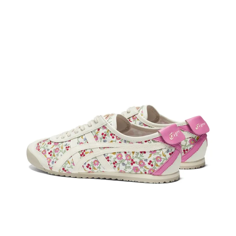 Onitsuka Tiger Mexico 66 Cream Pink Floral Women's-3