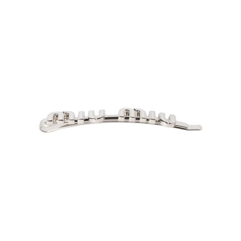 MIU MIU Enamel Hair Clips Unisex Black-1
