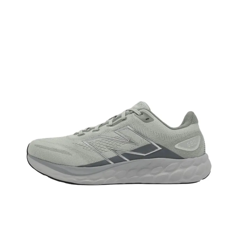 New Balance Fresh Foam 680v8 Cushioning Slip Resistant Breathable Rebound Low Top Running Shoes Men's Gray-0
