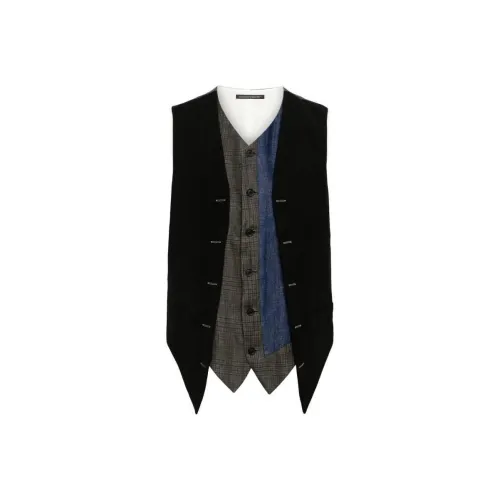 Yohji Yamamoto Pour Homme 블랙 남성 조끼