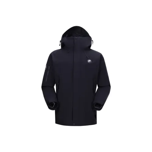 Panda Carefree Play Series Warm Water Resistant Rainproof Windproof Windbreaker strukturierter River Unisex