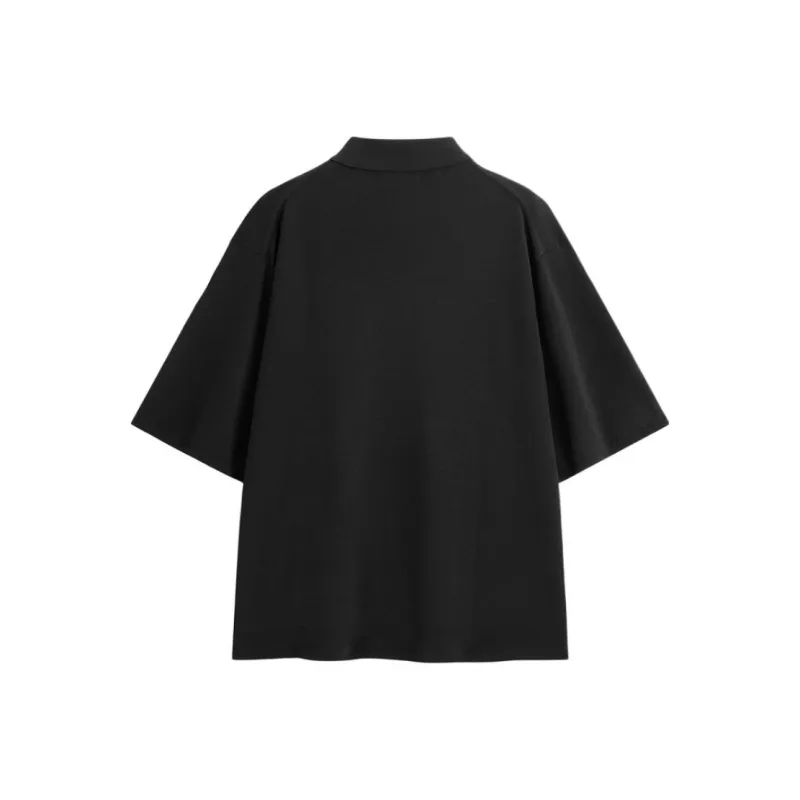 PEACEBIRD MEN x Daria Song Polo Shirt Unisex Black 1-1