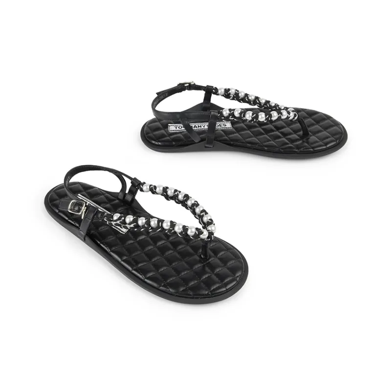 TOOMANYSHOES Accent Soft One Strap Sandals Women's-2
