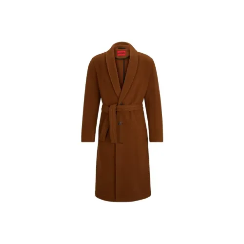 HUGO BOSS Coats Men Rusty Copper