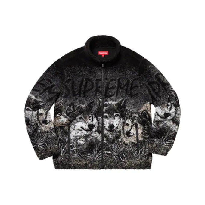 Supreme Wolf Fleece Jacket-0