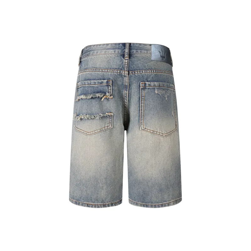 Maserati Denim Shorts Unisex Washed Color-1