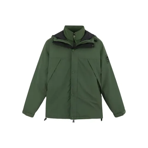 Timberland City Outdoor Waterproof And Windproof To Keep Warm Windbreaker Jacket Men's Black Forest Green