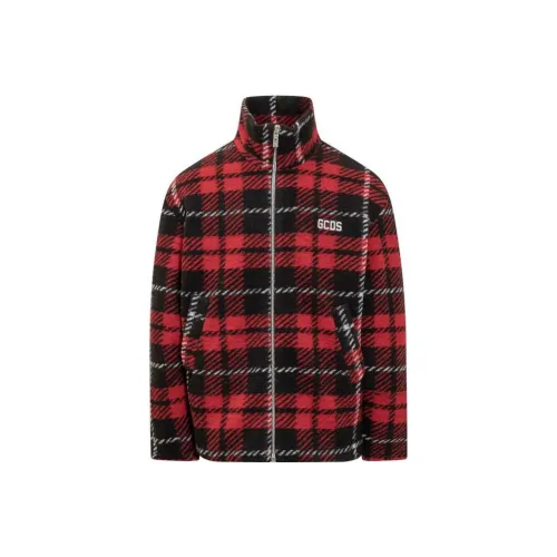 GCDS Checked High Neck Bomber Jacket