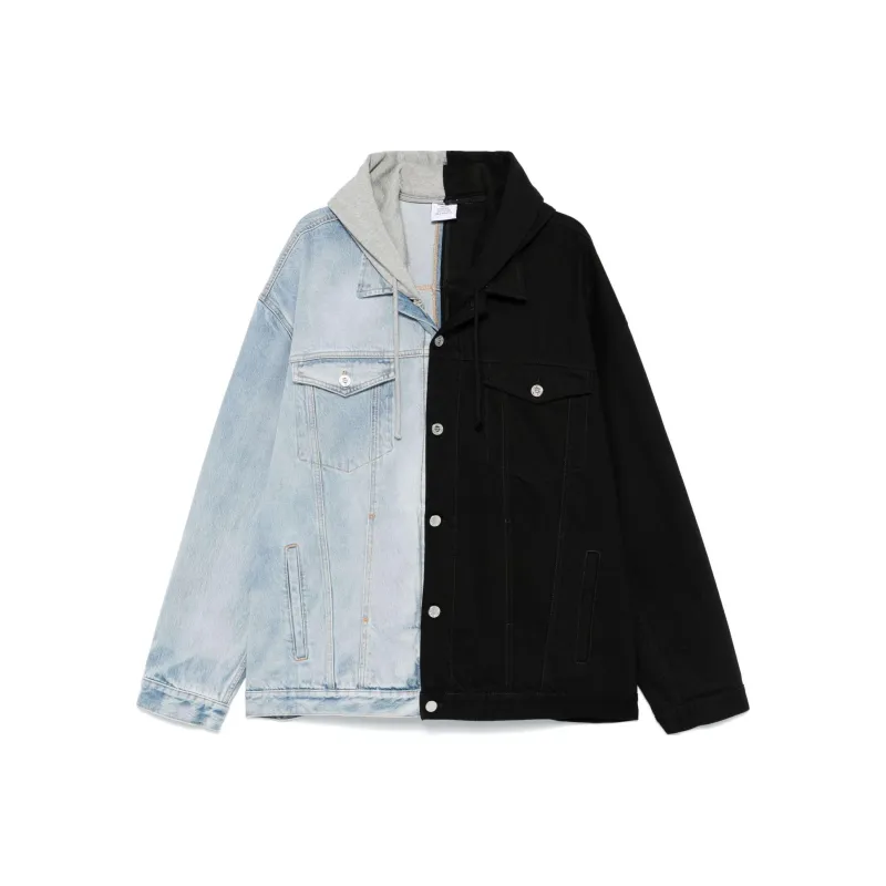 Vetements Split Hooded Denim Jacket-0