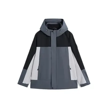XTEP Waterproof And Windproof To Keep Warm Windbreaker Jacket Men's Cloud Peak Gray