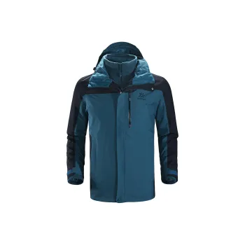 KAILAS Windbreaker Jackets Men Moroccan Blue/Royal Ink Blue