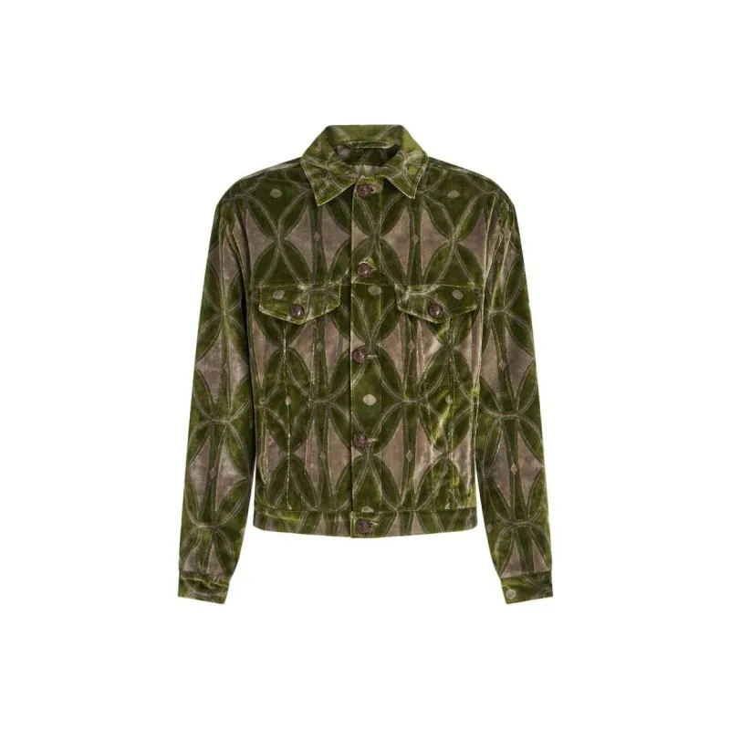 ETRO All Over Graphic Printed Buttoned Jacket-0