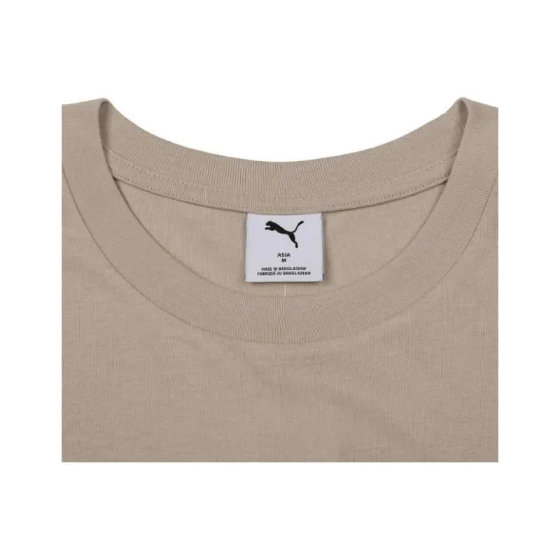 PUMA RELAXEDFloral SS25 T Shirt Men's Sandstone Gray 68-1