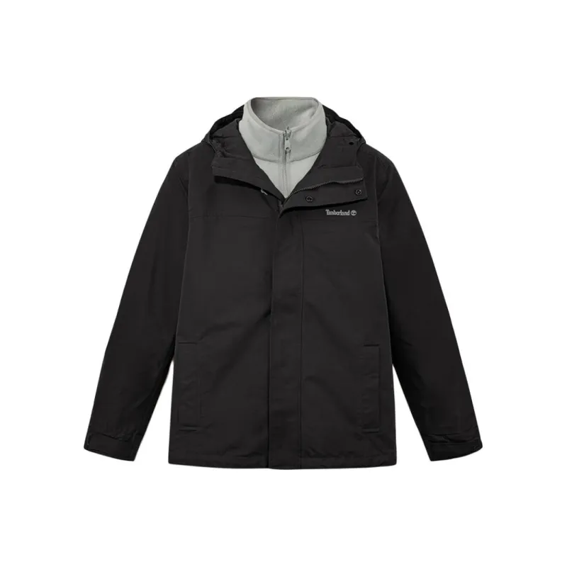 Timberland Waterproof And Breathable Windbreaker Jacket Men's Black-0