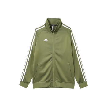 Adidas Jackets Unisex Light Green White Stripes