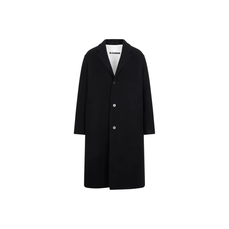 JIL SANDER Single-Breasted Oversized Coat-0