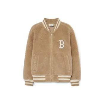 MLB Boston Red Sox Velvet Jackets Unisex Khaki