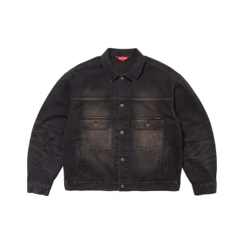 Supreme Distressed Selvedge Trucker Jacket