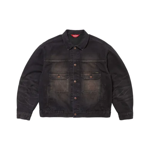 Supreme Distressed Selvedge Trucker Jacket
