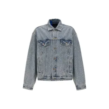 PURPLE BRAND Crystal Galore Denim Jacket