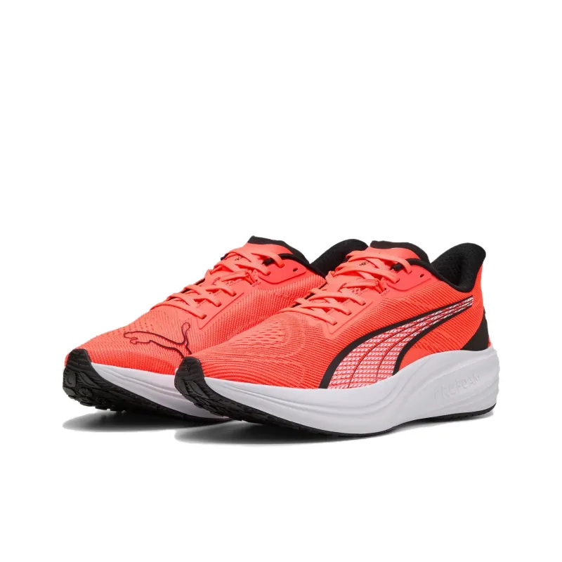 PUMA Darter Pro Anti Slip Wear Resistant Low Top Casual Running Shoes Men's Red Black-2
