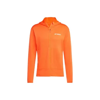 Adidas TERREX XPERIOR LIGHT FLEECE HOODED JACKET Jackets & Coats Men's Orange