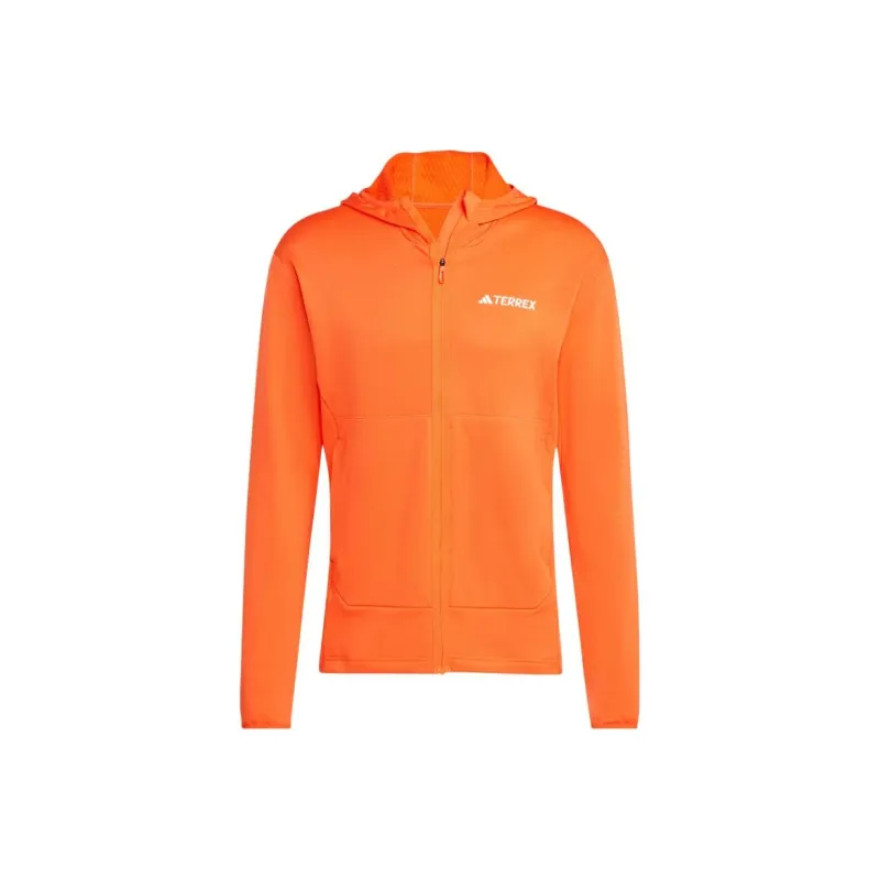 Adidas TERREX XPERIOR LIGHT FLEECE HOODED JACKET Jackets & Coats Men's Orange-0