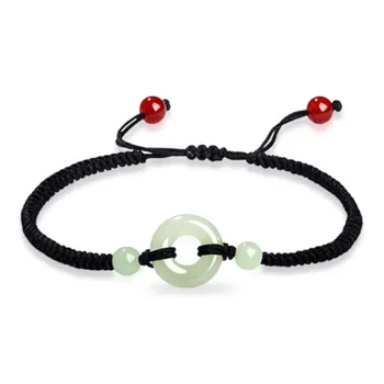 Asia Star Bracelets Pale Greenish White Jade Women's