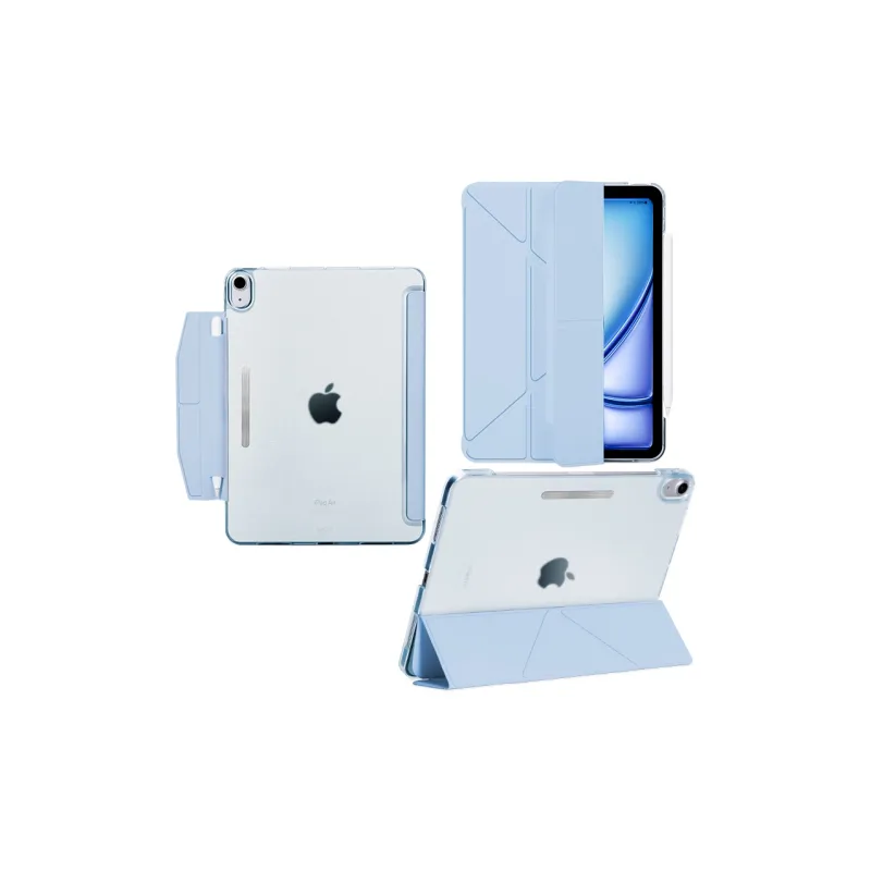 COLSMY Matte, Horizontal And Vertical Screen Triple Fold V Shaped Compatibility IPad11 Tablet Protective Cases-13
