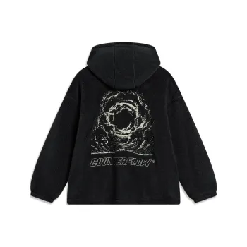 LiNing CF Tracing Velvet feel Coat Unisex Black