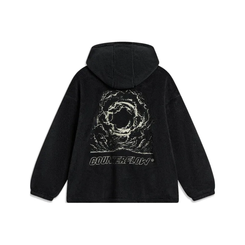 LiNing CF Tracing Velvet feel Coat Unisex Black-0