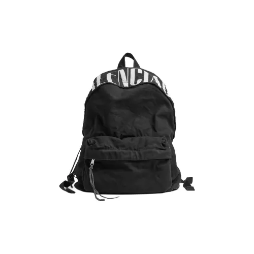 Balenciaga EDITOR Canvas Backpack Men's Black & White