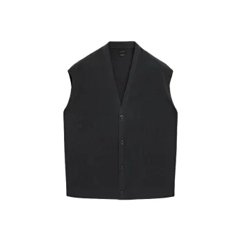 Massimo Dutti Vest Men Dark Gray