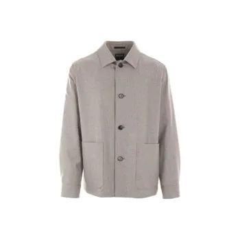 Ermenegildo Zegna Buttoned Long Sleeved Jacket