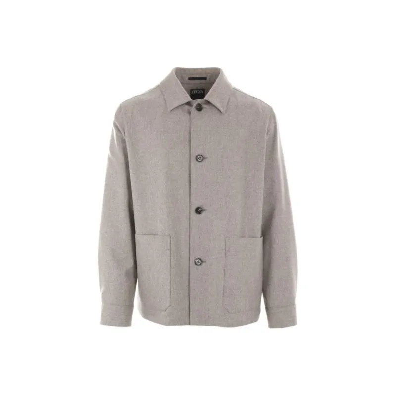 Ermenegildo Zegna Buttoned Long Sleeved Jacket-0