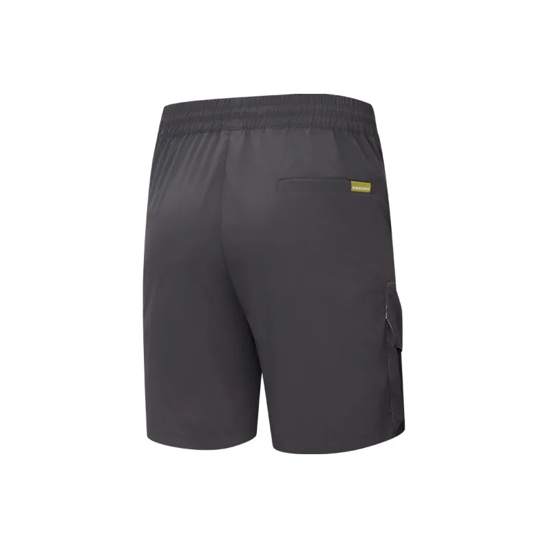 Saucony Cargo Shorts Unisex Dark Gray-1