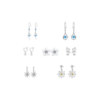 GAGA S990 Silver Earrings Women's