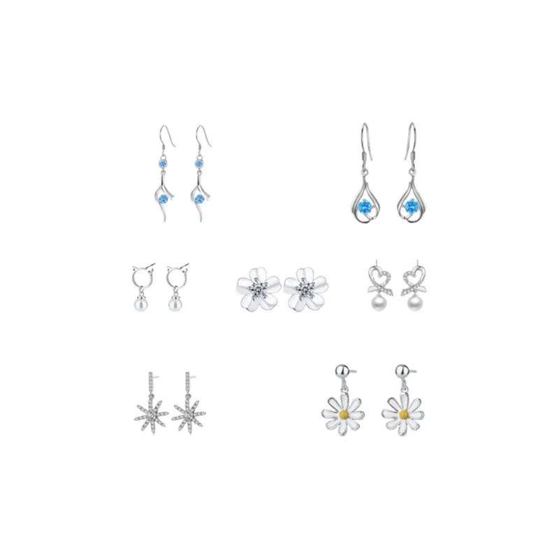 GAGA S990 Silver Earrings Women's-0