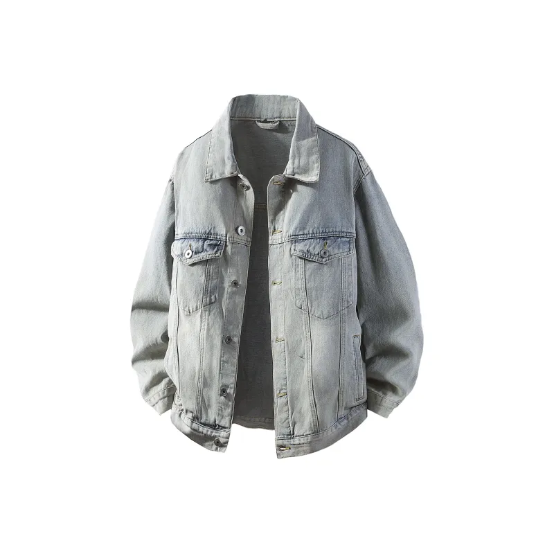 SOCKKEY Denim Jacket Unisex Vintage Blue-0