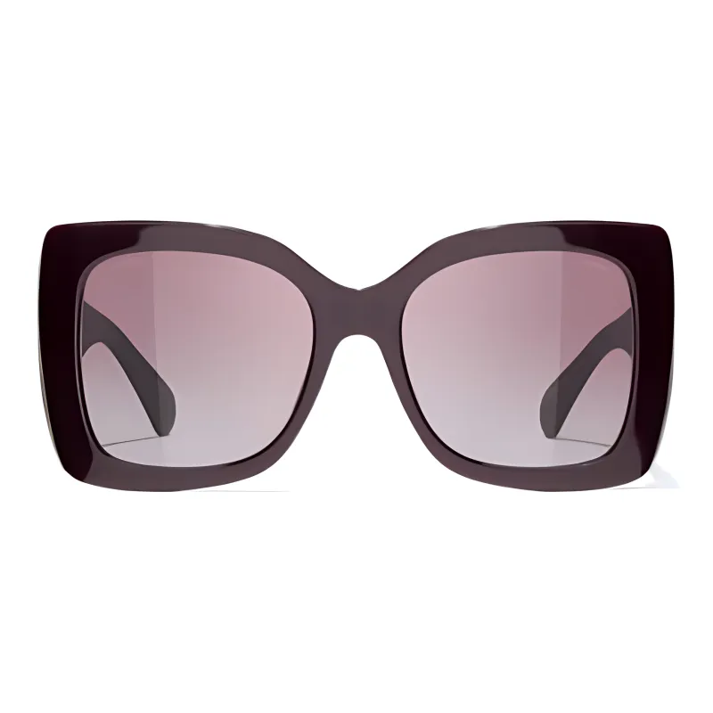 CHANEL Butterfly Sunglasses Women's Ruthenium Red-0