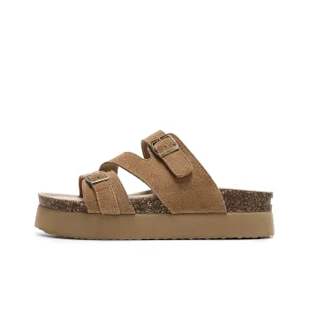 EBLAN Slide Slippers Women's Camel
