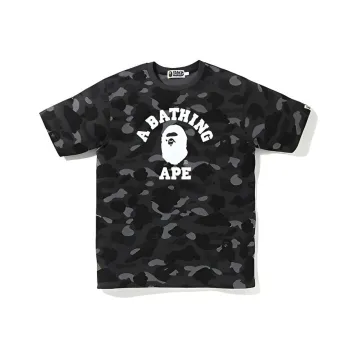 A BATHING APE Color Camo College Tee