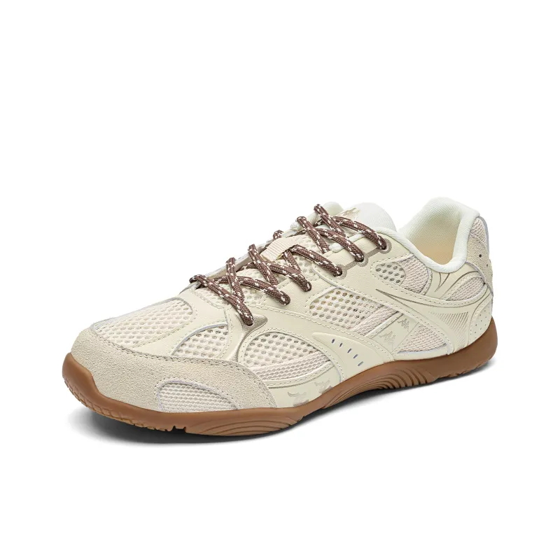 Kappa Back to Back Anti Slip Wear Resistant Low Top Casual Shoes Women's Cheese White-2