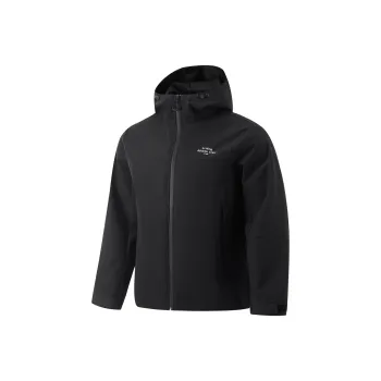 LiNing Waterproof, Windproof, Abrasion Resistant, Thermal Windbreaker Jacket Men Black
