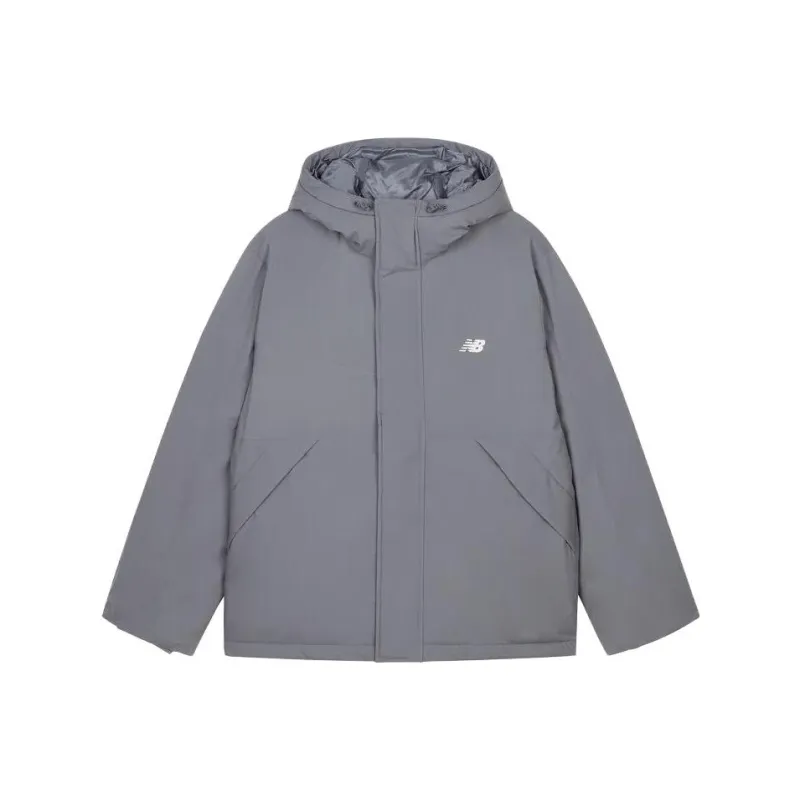 New Balance Down Jackets Men Gray-0
