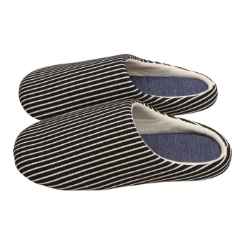 Thin Strips Slippers Unisex, Black